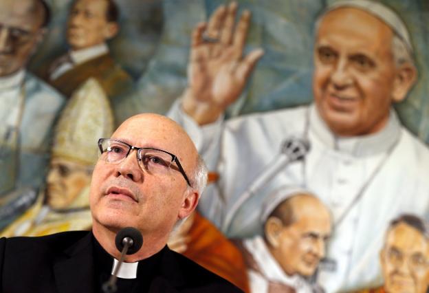 El obispo chileno Luis Fernando Ramos, en el Vaticano. 