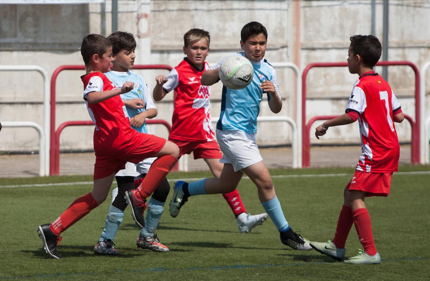 Alrededor de 500 niños de 32 equipos de fútbol 8 disputan el Torneo de fútbol benjamín (nacidos en el 2007 y 2008) que ha organizado el Varea con motivo de su 50 aniversario.