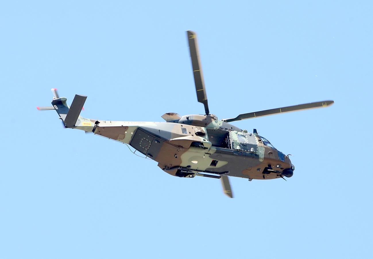 Los aviones de las Fuerzas Armadas vuelven a surcar el cielo logroñés. Están preparándose para el Desfile del Día de las Fuerzas Amaradas.