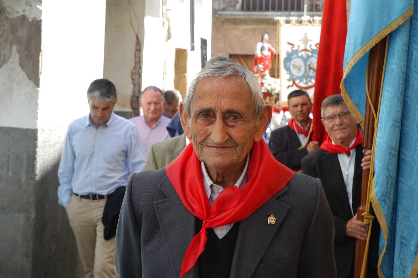 Procesión de Santa Quiteria celebrada el martes en las fiestas de Bergasa