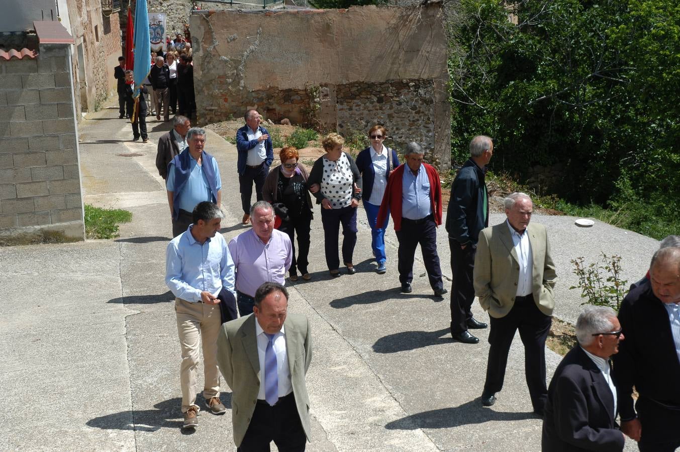 Procesión de Santa Quiteria celebrada el martes en las fiestas de Bergasa