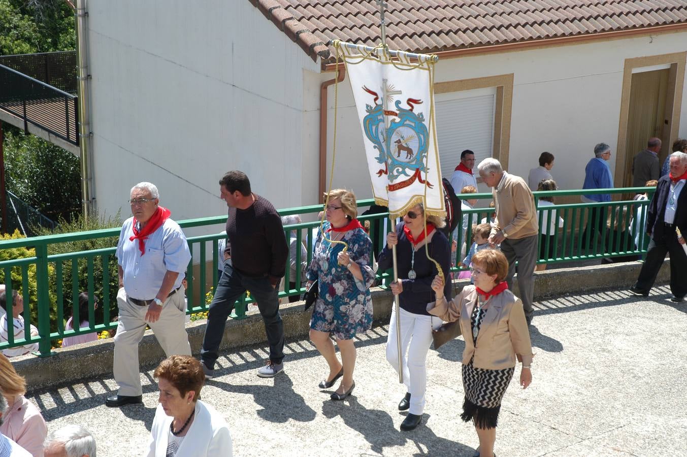 Procesión de Santa Quiteria celebrada el martes en las fiestas de Bergasa