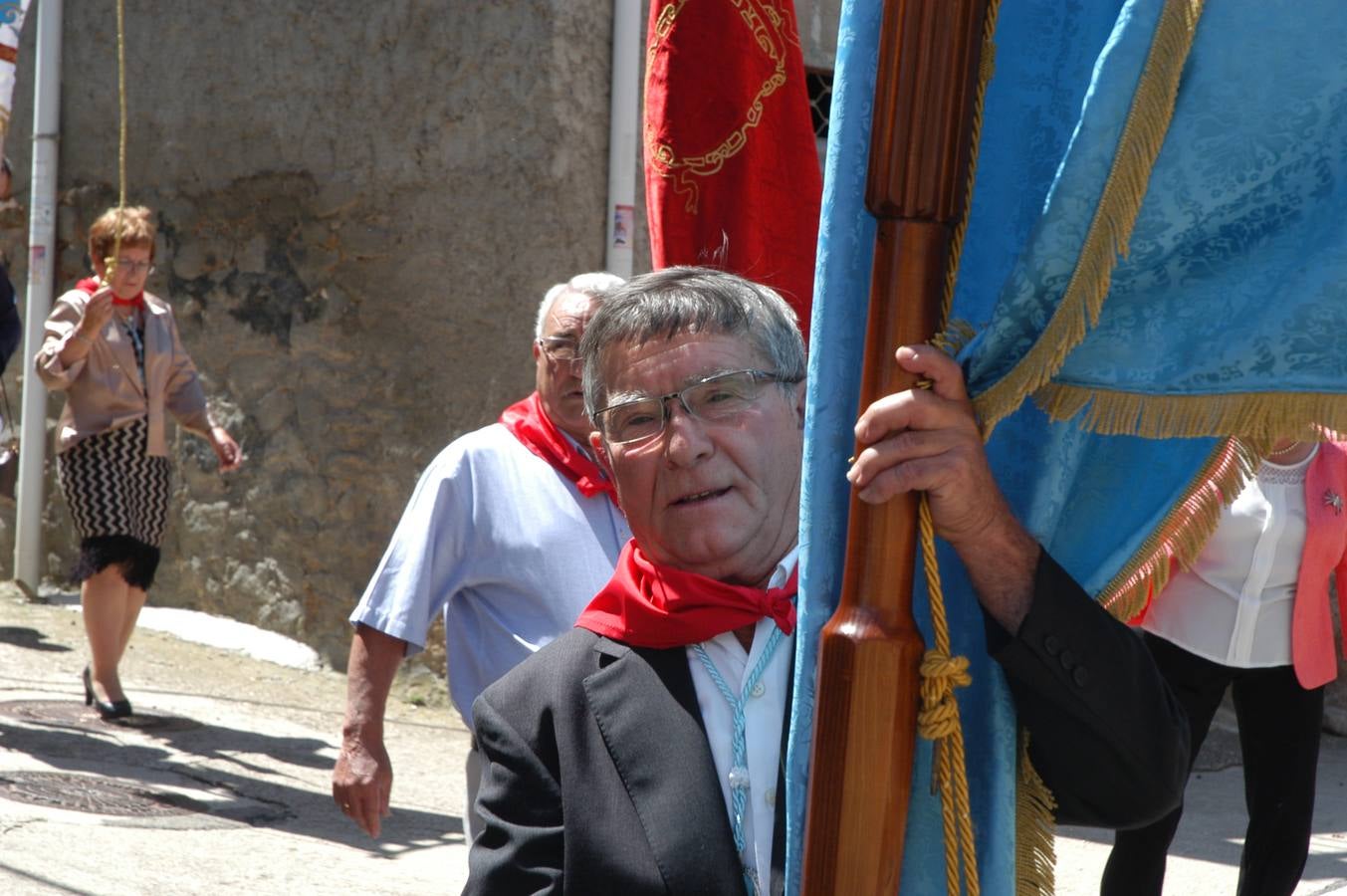 Procesión de Santa Quiteria celebrada el martes en las fiestas de Bergasa