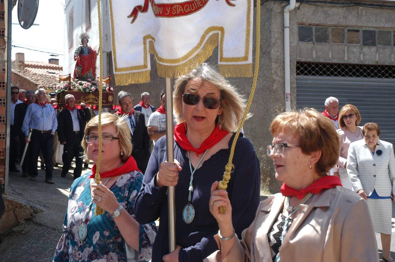 Procesión de Santa Quiteria celebrada el martes en las fiestas de Bergasa