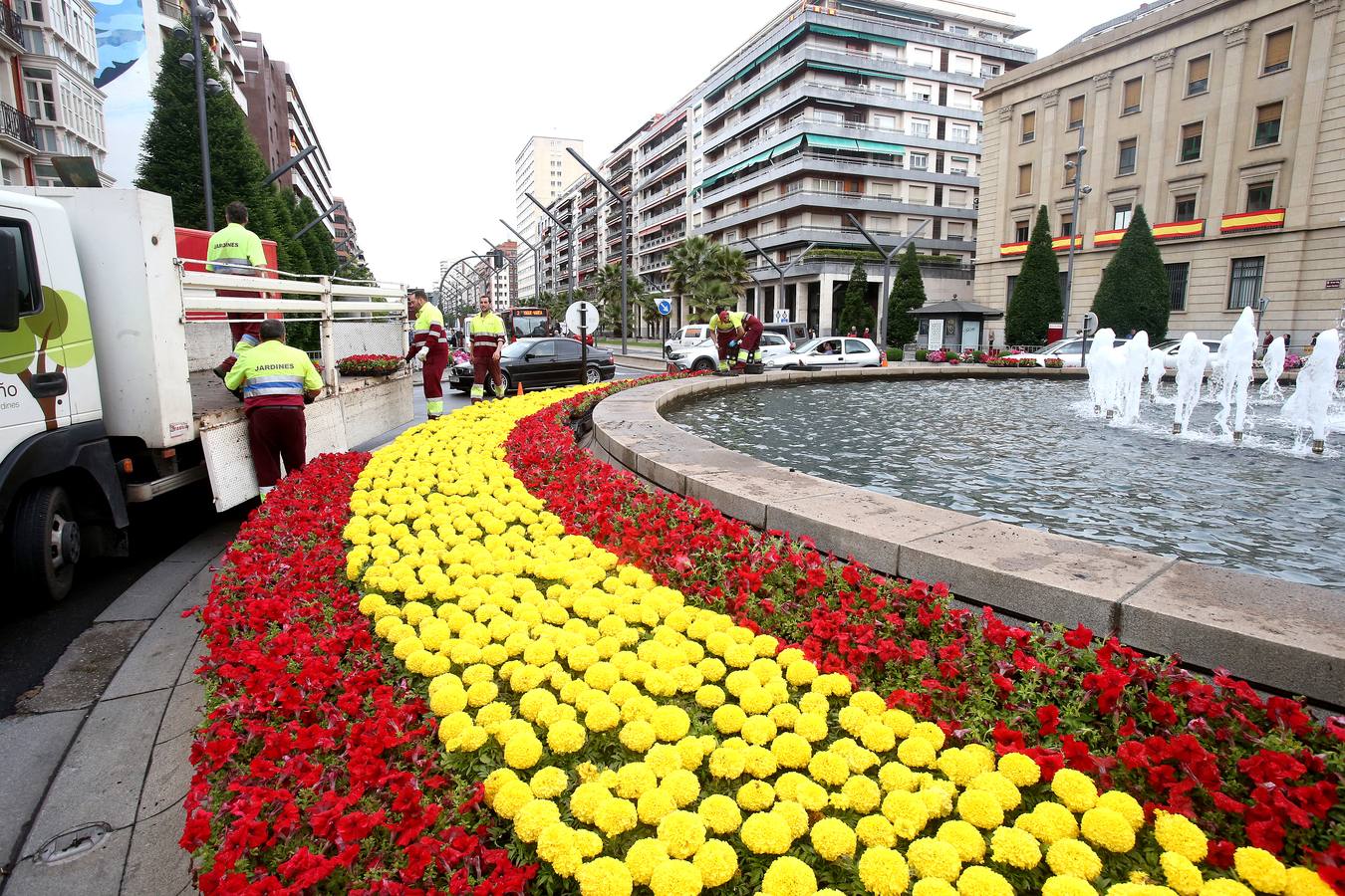 Logroño da los últimos retoques a la ciudad para acoger el Desfile del Día de las Fuerzas Armadas