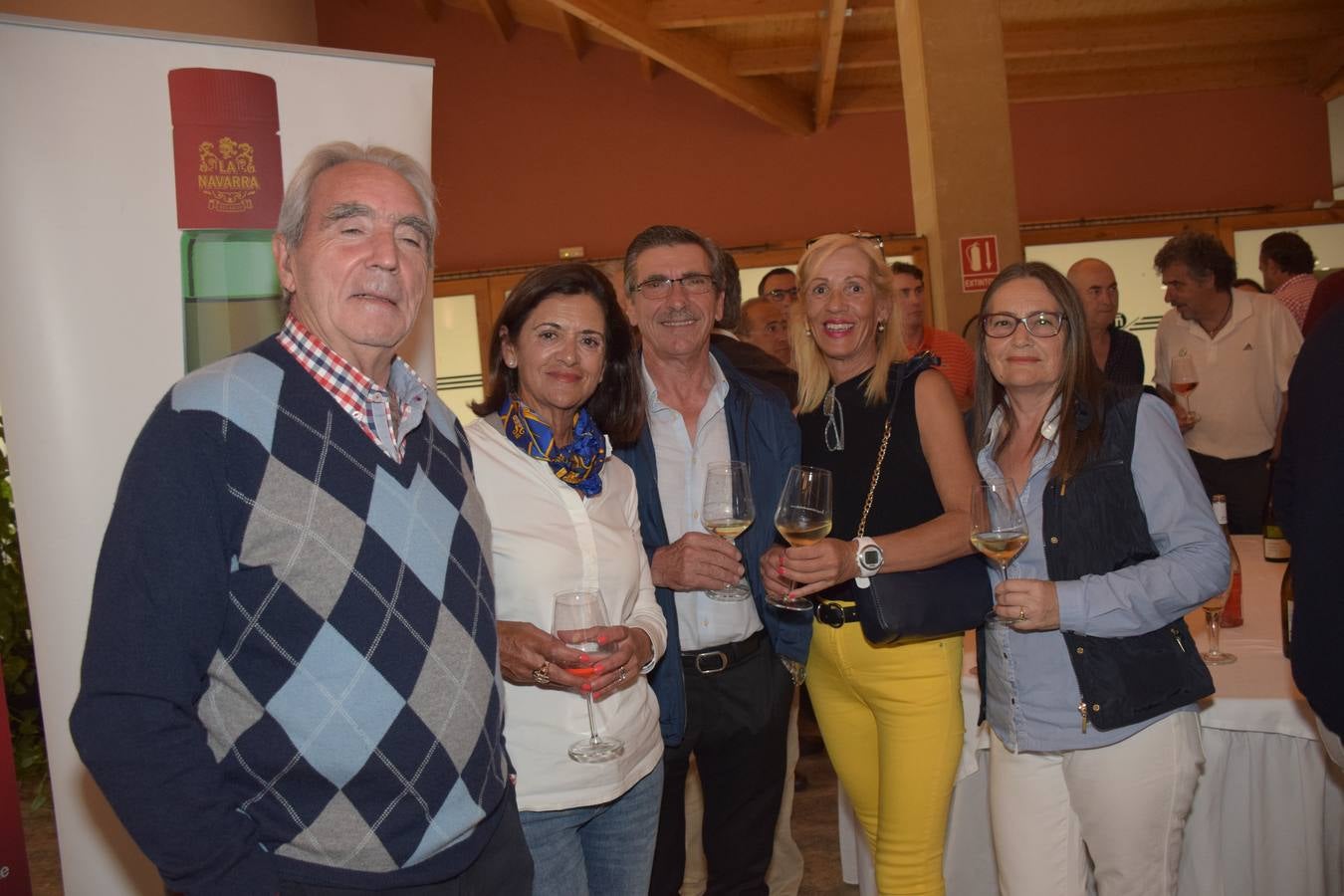 Los jugadores disfrutaron de una cata de vinos de Bodegas Monte Real, del Grupo La Navarra.