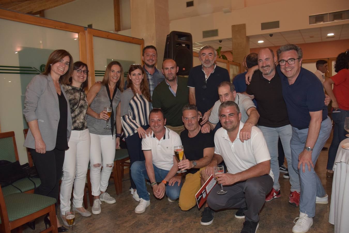 Los jugadores disfrutaron de una cata de vinos de Bodegas Monte Real, del Grupo La Navarra.