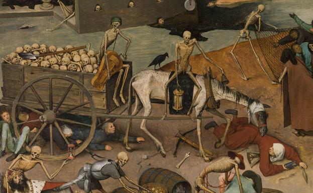 Detalle de 'El triunfo de la Muerte', la magistral obra pintada por Pieter Bruegel el Viejo hacia 1562 y recién restaurada.