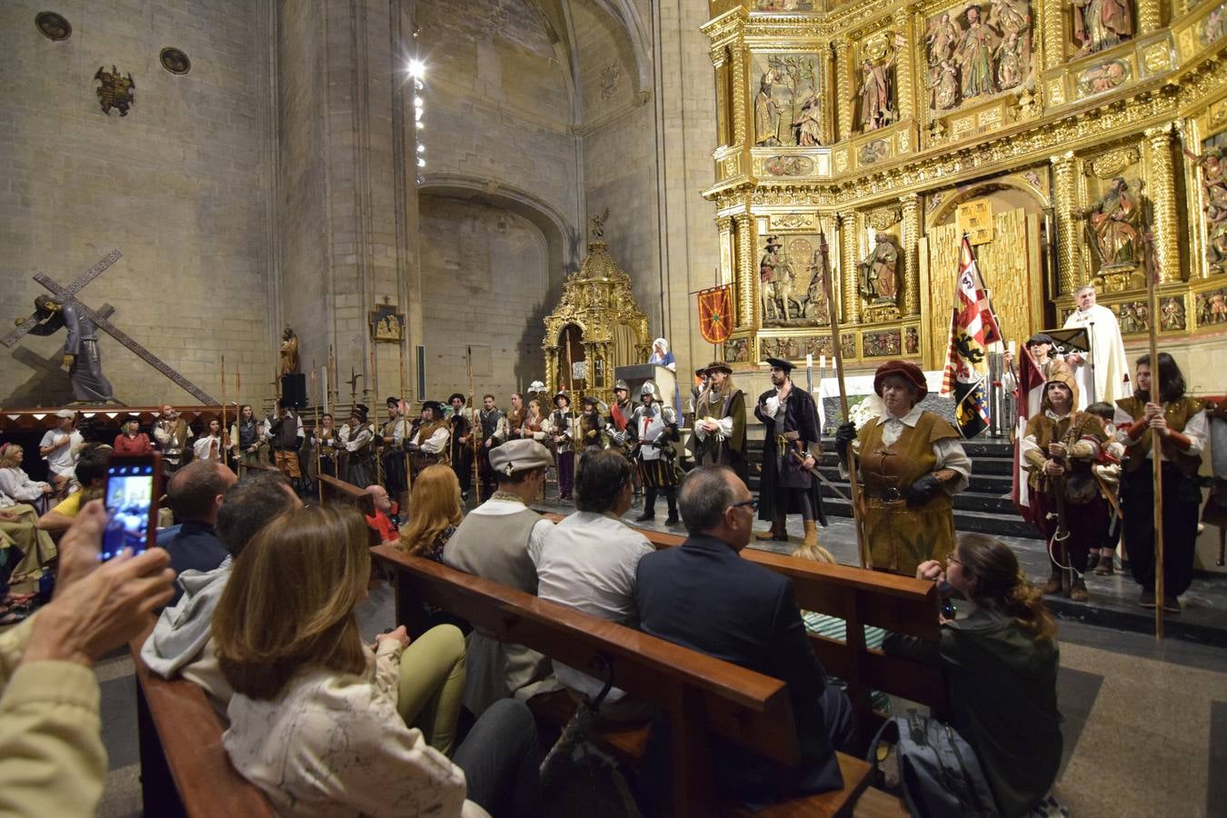 Las imágenes de la evocación histórica del sitio de Logroño de 1521