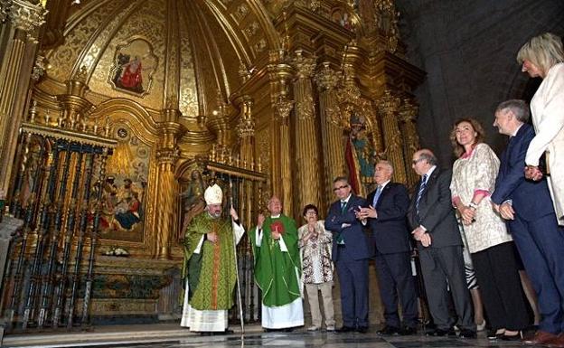 Visita a la capilla de los Santos Reyes que acaba de restaurarse en Calahorra. 