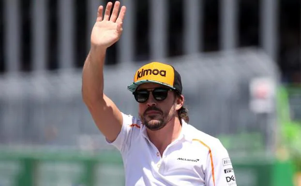 Fernando Alonso, antes de la disputa del Gran Premio de Canadá. 