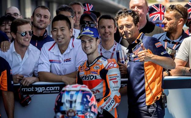 Pedrosa, durante un Gran Premio.