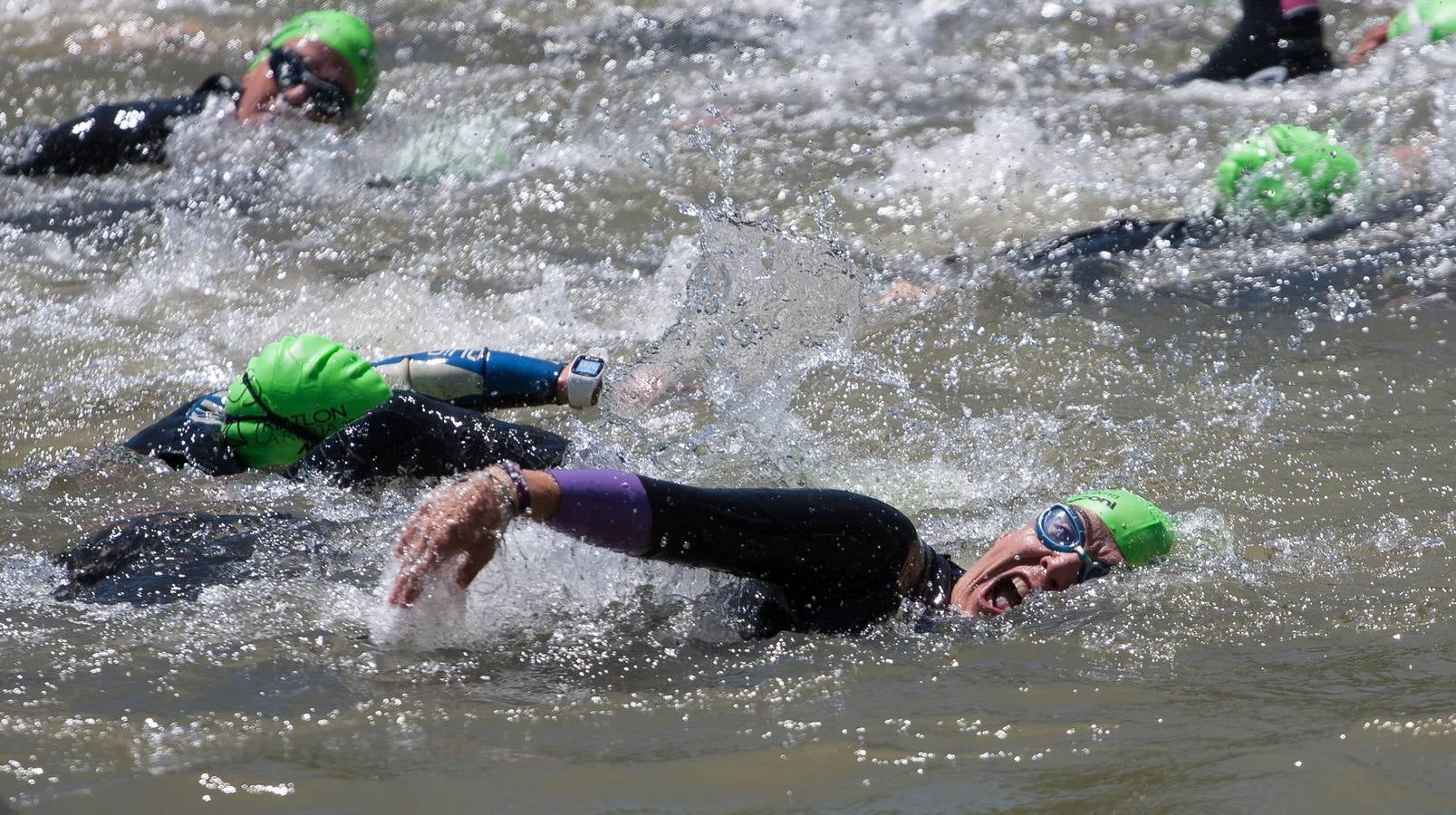 Prueba de natación.