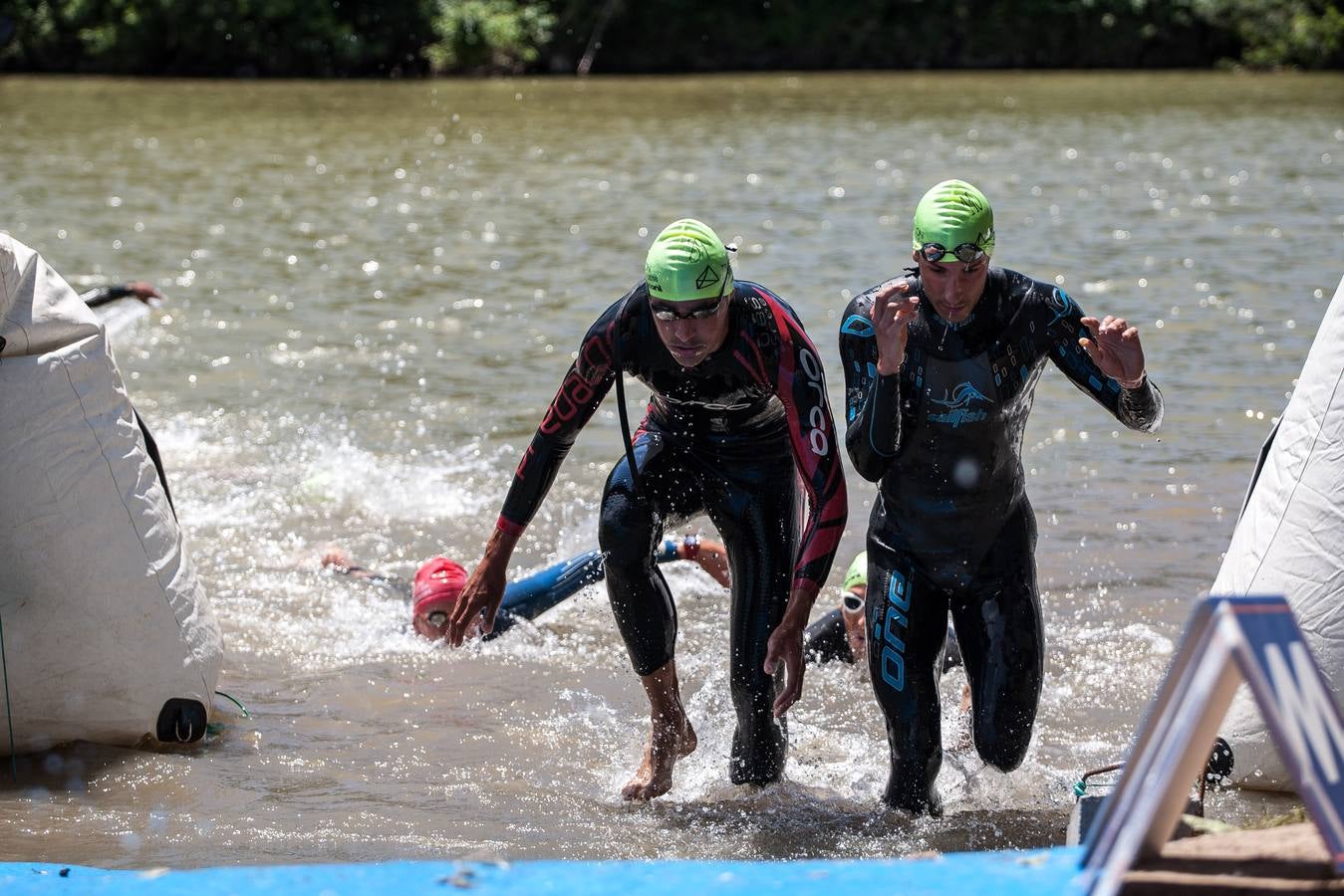 Prueba de natación.