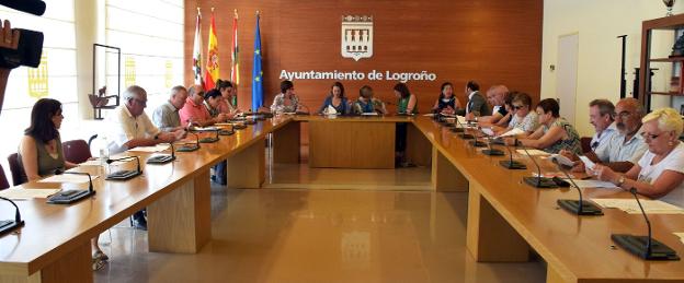 Pleno, ayer, del Consejo Municipal de Mayores. :: MIGUEL HERREROS