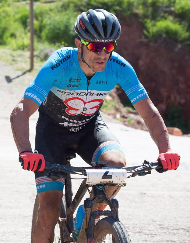 Carlos Coloma, en la pasada La Rioja Bike Race. :: sonia tercero