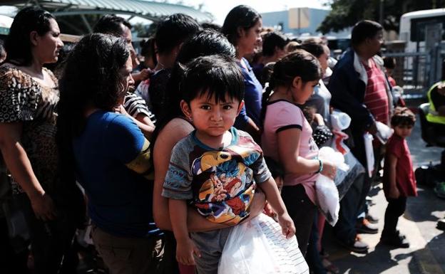 Inmigrantes de Honduras, Guatemala y El Salvador, en Texas. 