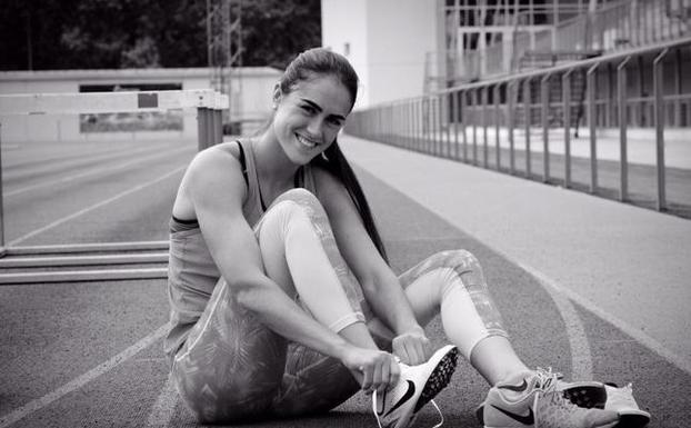 Patricia Ortega bate el récord de La Rioja de 100 metros vallas