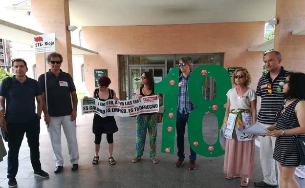 Protestas del profesorado.