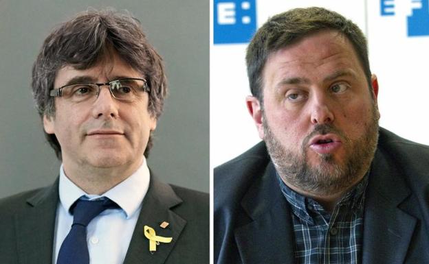 Puigdemont y Junqueras.