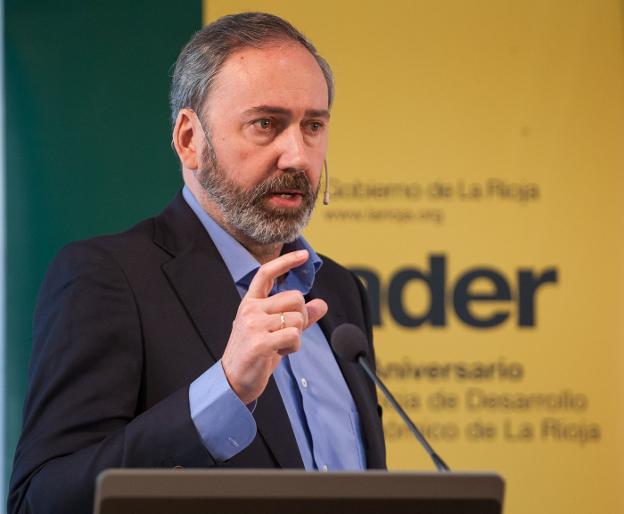 Francisco Bree durante su intervención en el Foro de Gestión Avanzada celebrado en Logroño. 