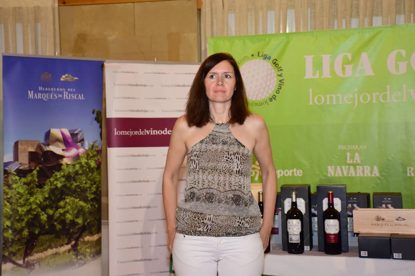 Tras la jornada de juego, se pudo disfrutar de la cata de dos vinos de Bodegas Marqués de Riscal.