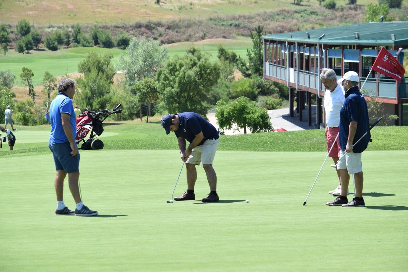 Los jutadores disfrutaron de una gran jornada de golf.