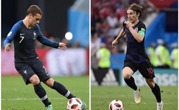 Antoine Griezmann y Luka Modric. 