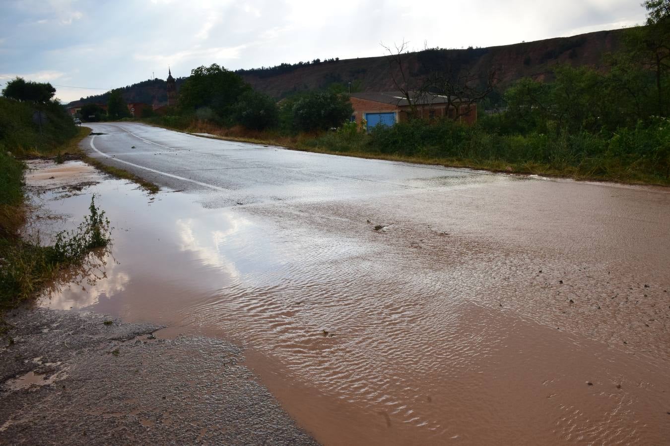 La tormenta de granizo de Murillo causó graves daños.