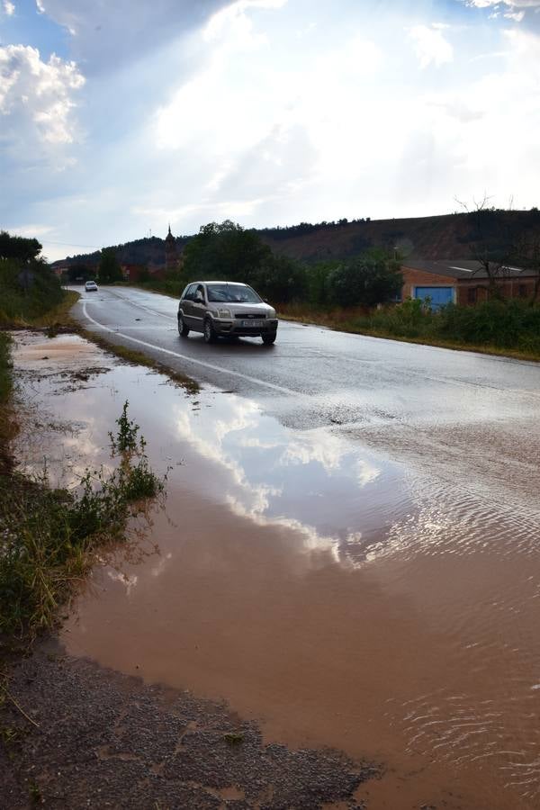 La tormenta de granizo de Murillo causó graves daños.