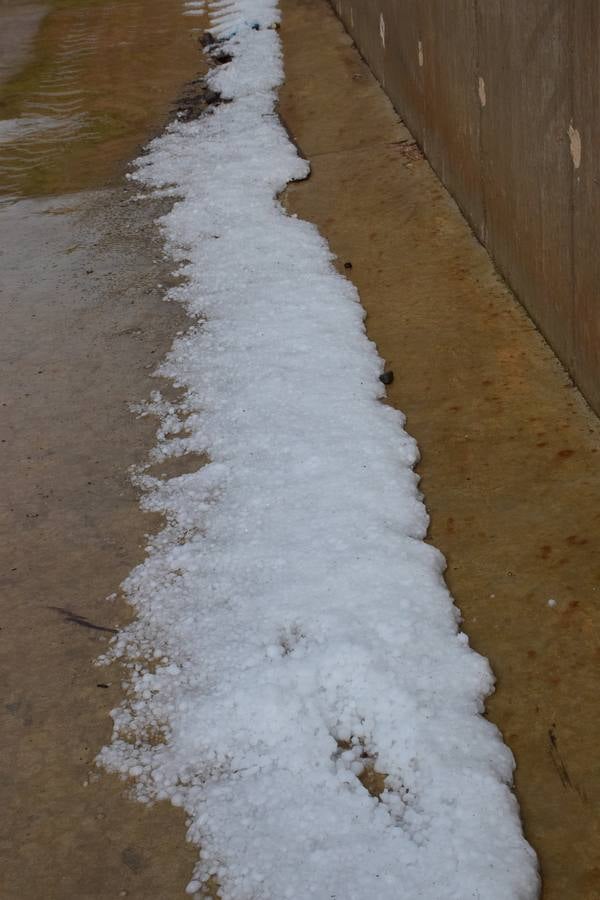 La tormenta de granizo de Murillo causó graves daños.