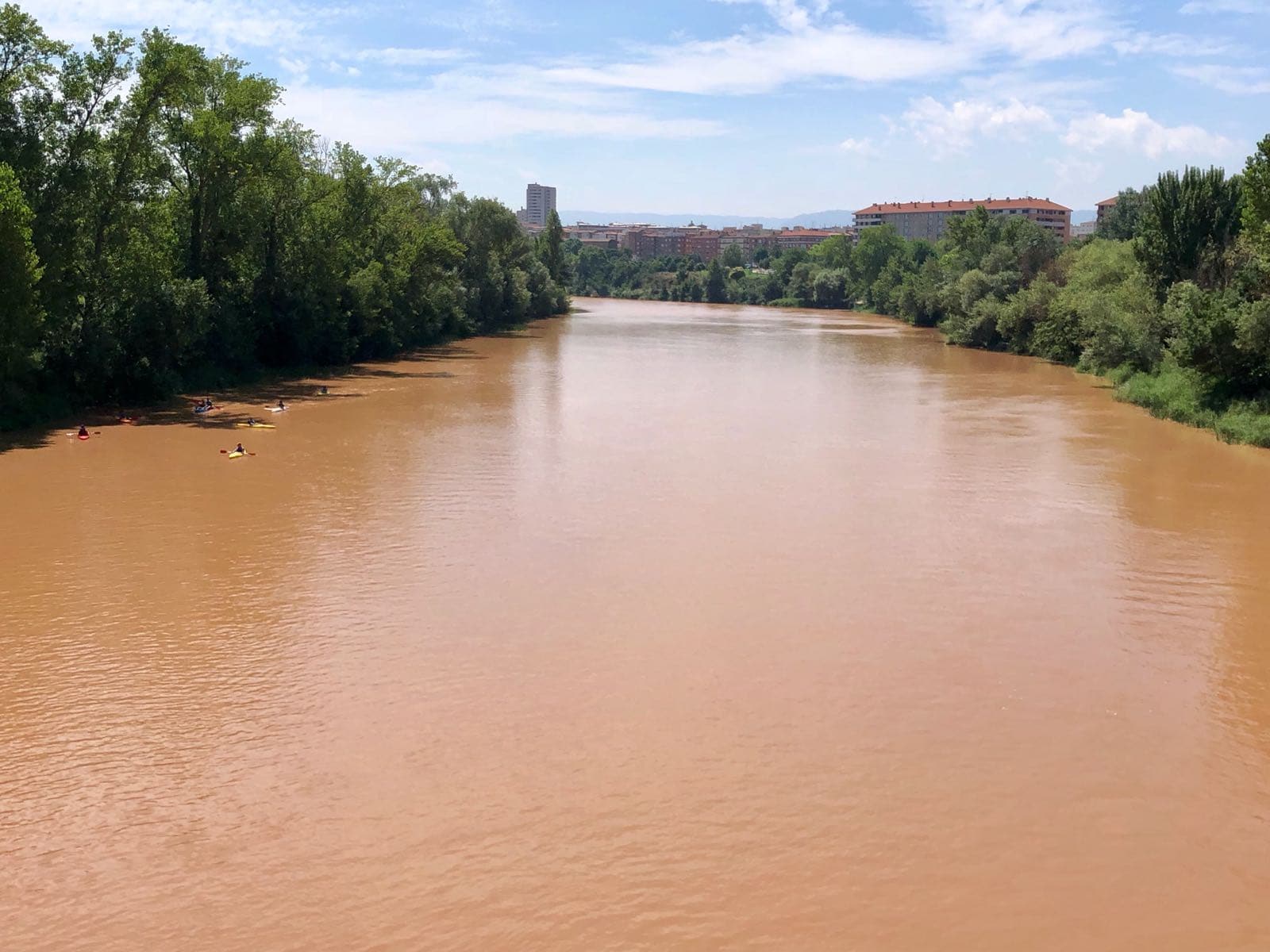 El Ebro, a su paso por Logroño