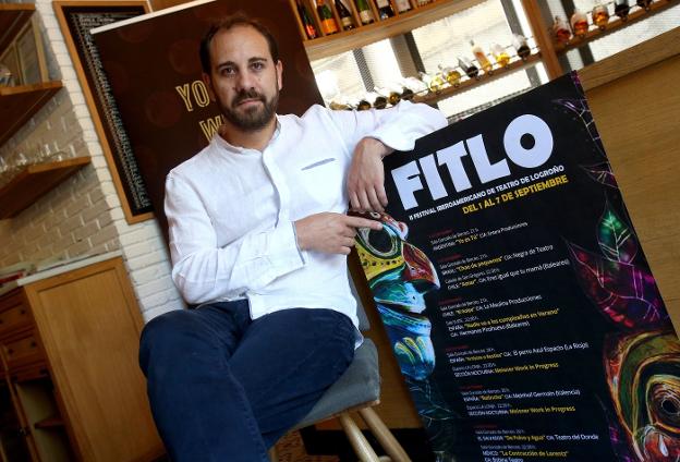 Jorge Tesone, organizador de FITLO, en la presentación ayer en Wine Fandango. :: juan marín