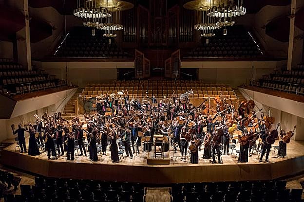 Integrantes de la Joven Orquesta Nacional de España. :: l.r.