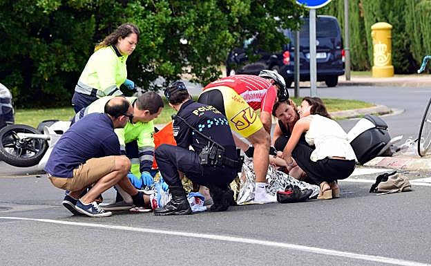 Imagen del accidente en Montesoria. 