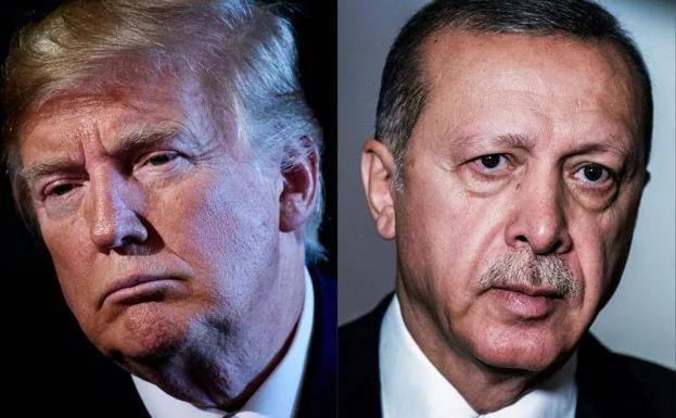 El presidente estadounidense Donald Trum y de Turquía, Recep Tayyip Erdogan