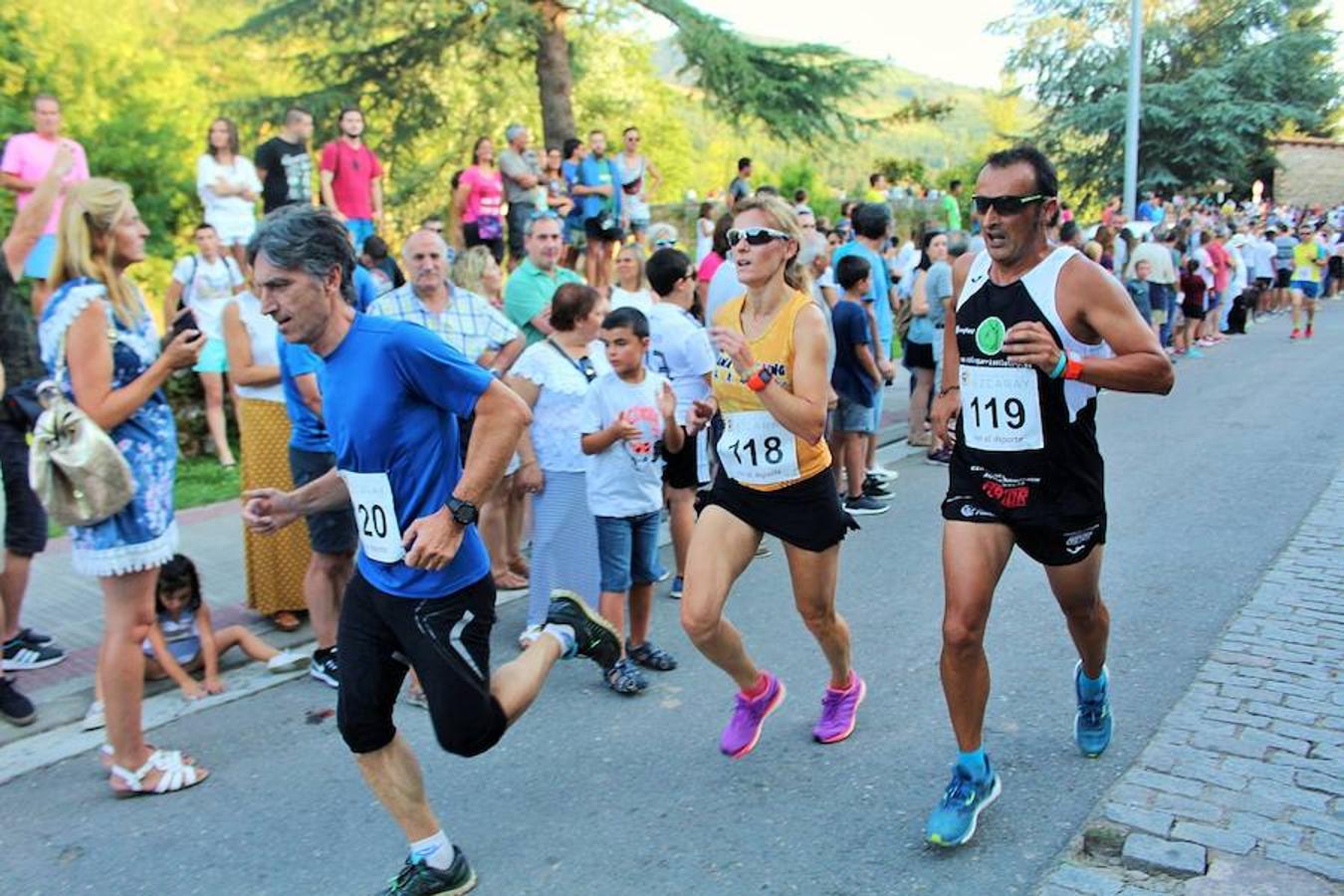 XVIII Carrera Puente a Puente 'Trofeo Violeta Villanueva' en la que se han impuesto Nacho Hernando y Susana Arrúa vuelven a ganar en Ezcaray.