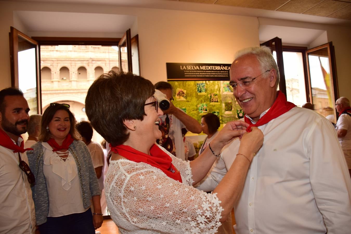 Las imágenes del interior de la Casa Consistorial alfareña en el inicio de sus fiestas