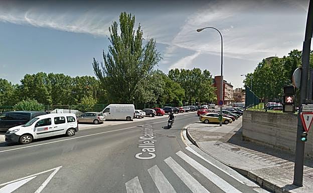 Zona final de Capitán Gaona, donde se ha producido el accidente 