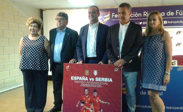 Presentación del partido entre las selecciones de España y Serbia del día 4 de septiembre. 