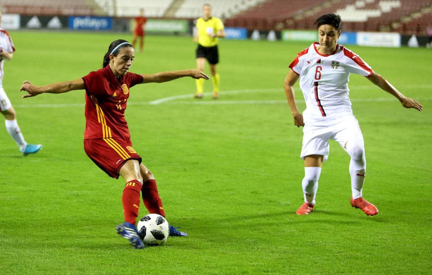 La selección femenina de España se ha impuesto hoy por 3-0 a la de Serbia en el último partido de clasificación para el Mundial del próximo año, en un choque intrascendente en el que las de Jorge Vilda han cumplido su papel y han superado a un combativo rival.