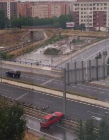 Imagen secundaria 2 - Diferentes imágenes del accidente que los lectores han enviado a la redacción de Diario LA RIOJA. 