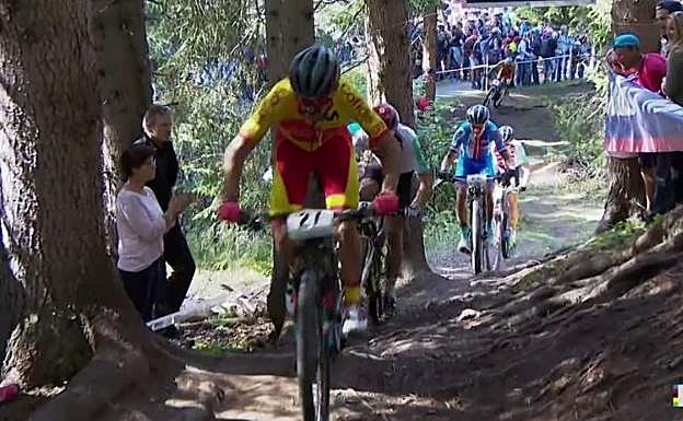 Coloma, en plena carrera.