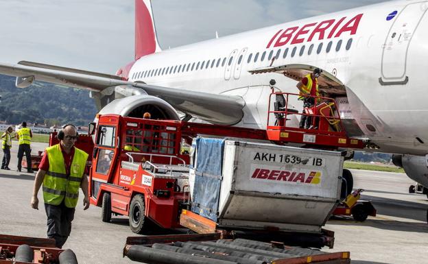 Un avión de Iberia.