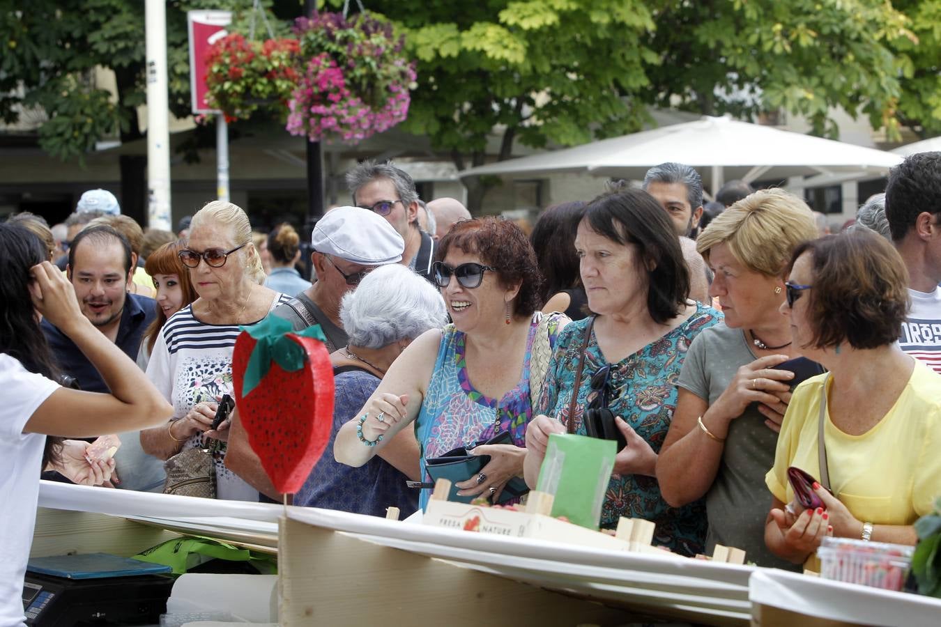 Javier Sampedro y Francisca Allo, ambos de Lardero, han ganado el 50 Concurso Agrícola de La Rioja en las categorías de frutas y hortalizas, respectivamente. Numeroso público ha disfrutado del sol radiante que ha lucido este domingo en Logroño y ha visitado los puestos instalados por 14 agricultores en la céntrica calle Portales, donde también se han podido adquirir los productos de la huerta riojana. Esta actividad, organizada por la Fundación Caja Rioja y Bankia, ha cumplido medio siglo de historia y supone una de las citas más tradicionales como prolegómeno a las fiestas de la vendimia.