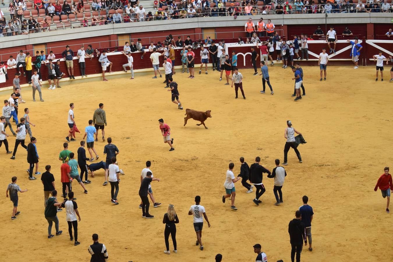 Miles de personas se dieron cita en la plaza de toros de Logroño.