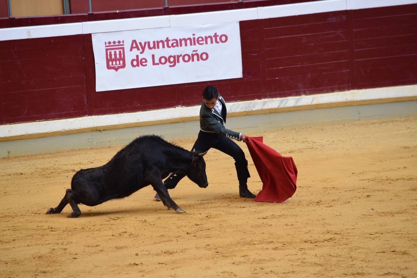 Miles de personas se dieron cita en la plaza de toros de Logroño.