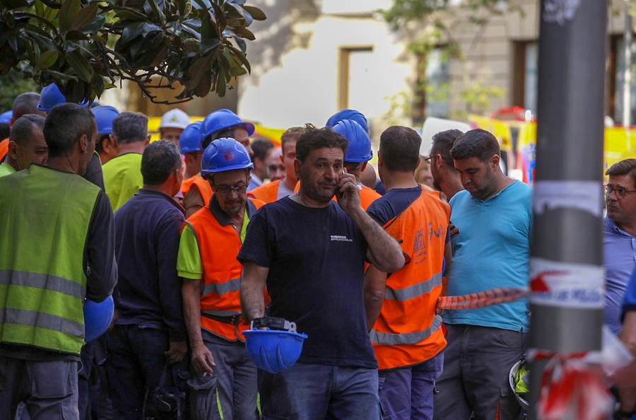 Fotos: Las imágenes posteriores al derrumbe del hotel Ritz de Madrid