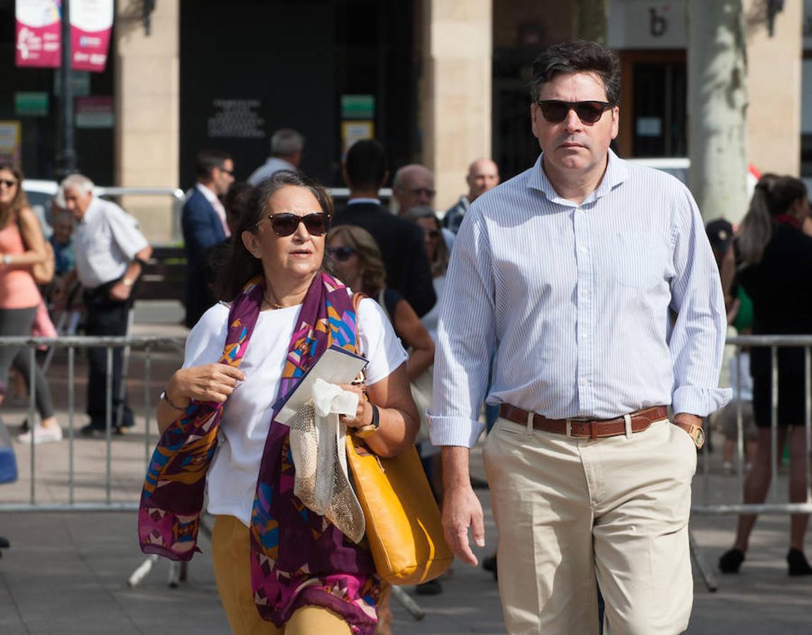 Dïa de San Mateo. Día grande en la ciudad con la ofrenda del primer mosto. El pisado y la posterior ofrenda del primer caldo a la virgen de Valvanera ocupó la mañana más institucional en El Espolón.