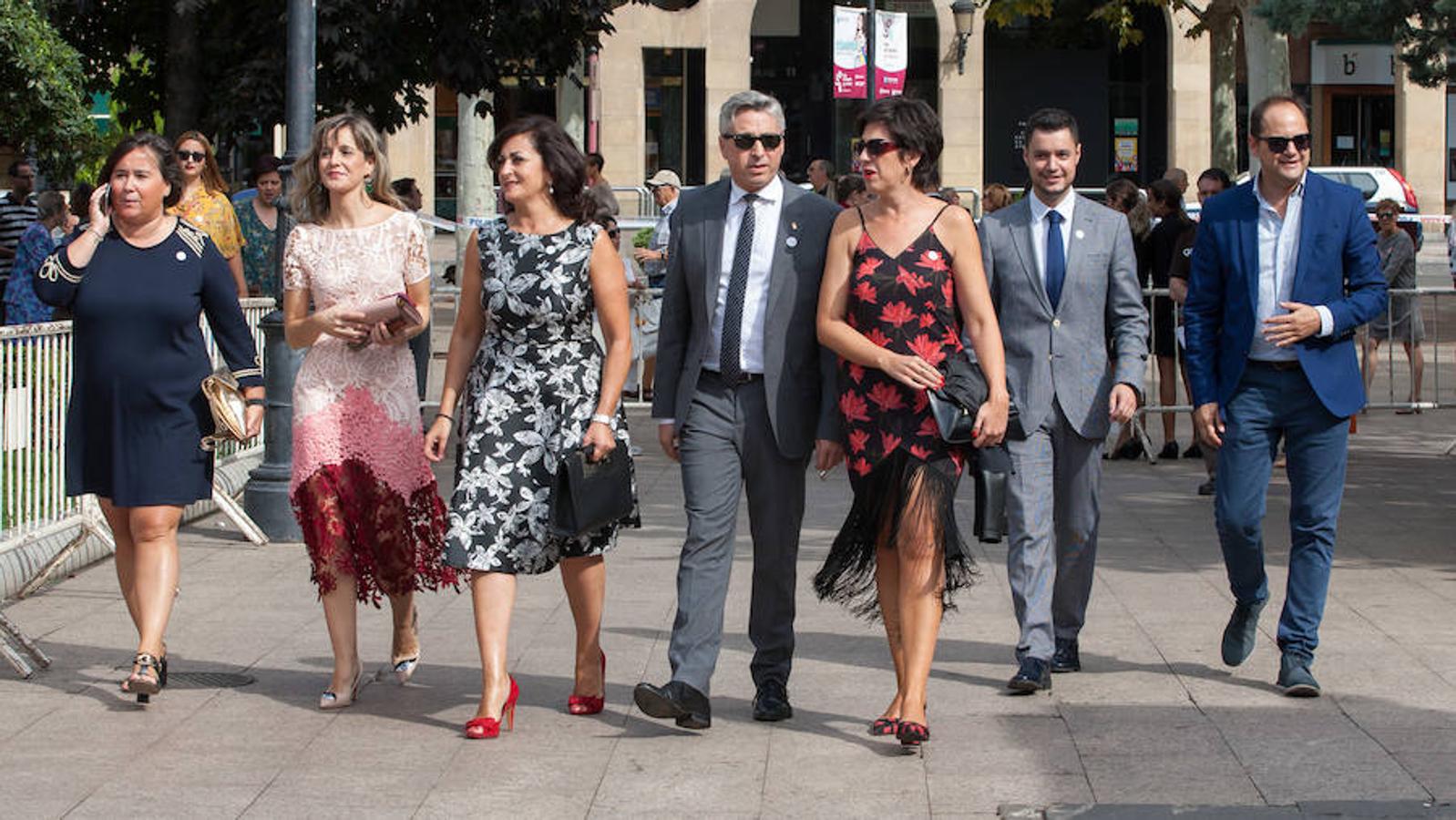 Dïa de San Mateo. Día grande en la ciudad con la ofrenda del primer mosto. El pisado y la posterior ofrenda del primer caldo a la virgen de Valvanera ocupó la mañana más institucional en El Espolón.